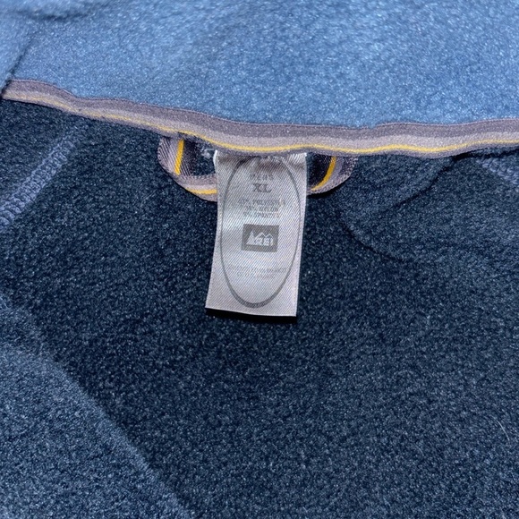 REI Performance 1/4 Zip Pullover OXT Long Sleeve Thumb Holes Fleece Sweatshirt - Picture 8 of 9